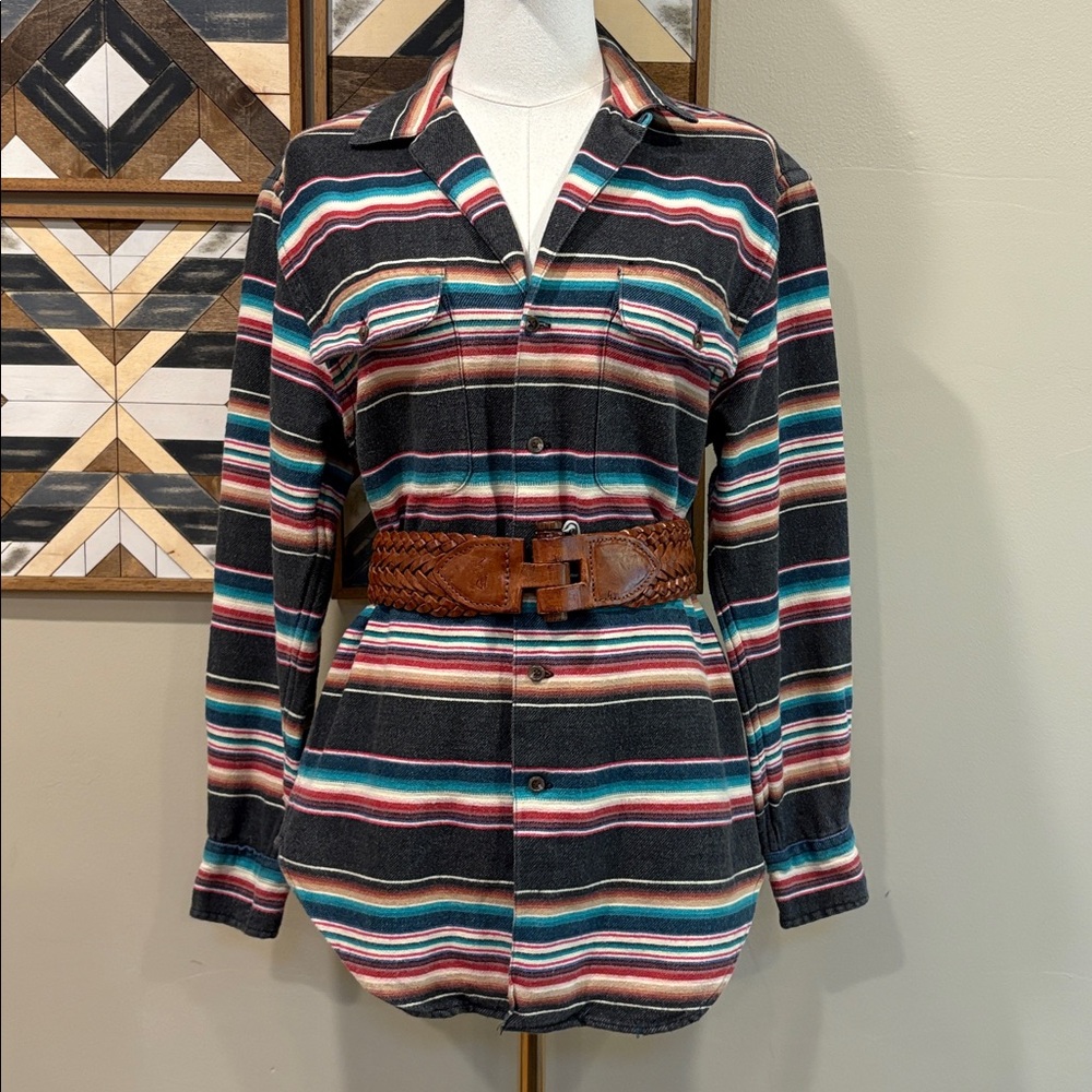 Ralph Lauren Multicolor Striped Southwestern Button Down Shirt